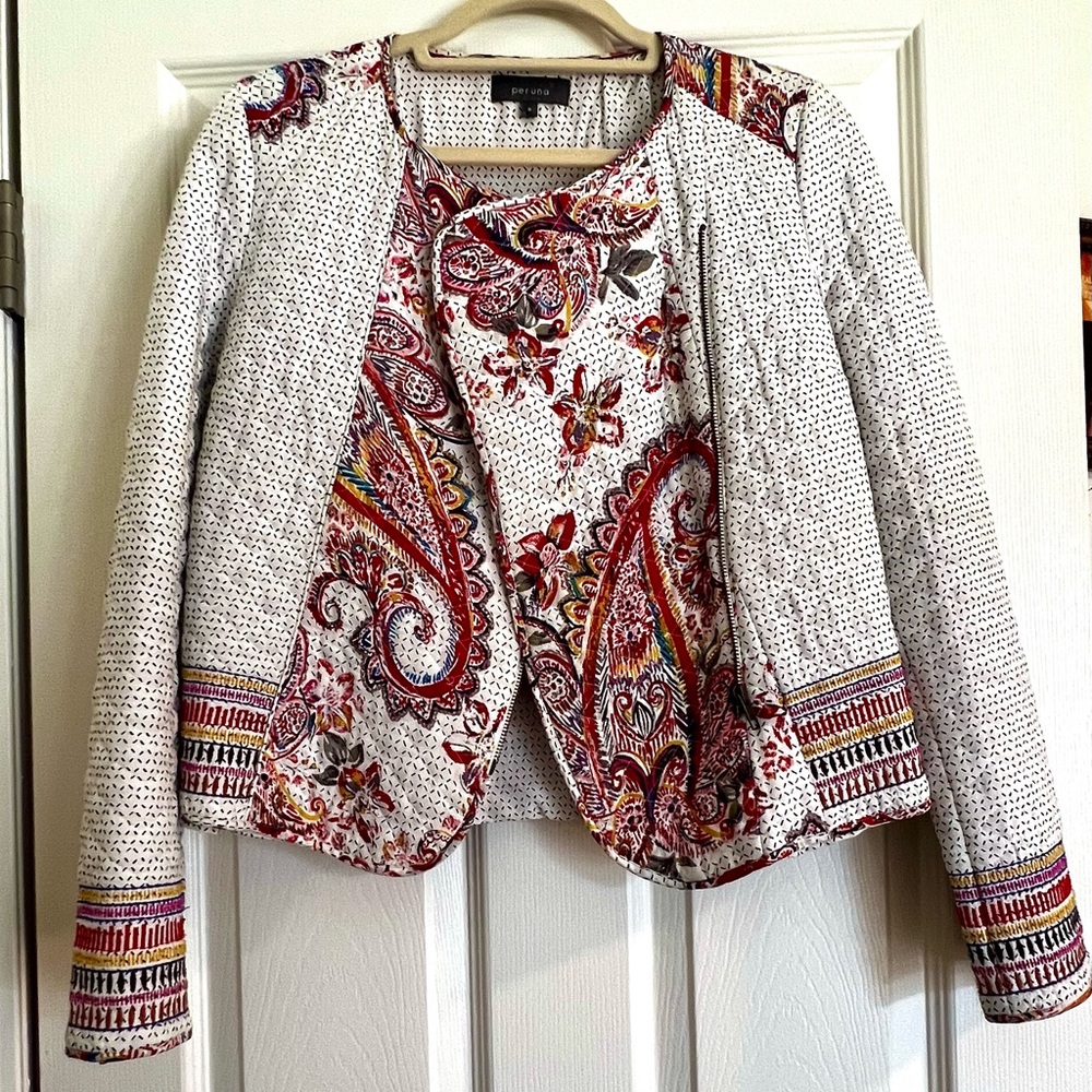 Per Una Multicolor Patterned Quilted Jacket. - image 1